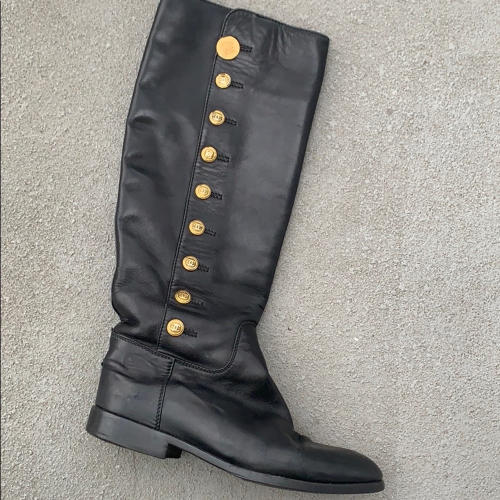 Chanel horseback riding/moto boots